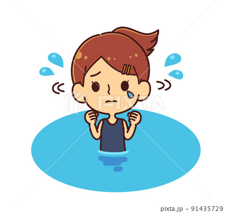 迷子のイラスト素材