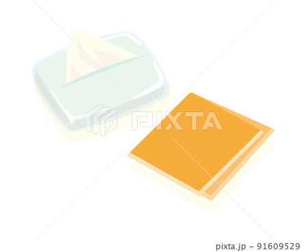 ティッシュペーパーのイラスト素材