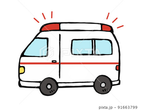 救急車のイラスト素材集 ピクスタ