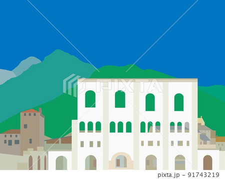 古代ローマ遺跡のイラスト素材