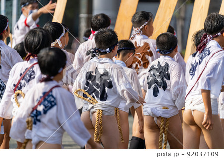 山笠 女子小学生 ふんどし 子供山笠 福岡の写真素材 - PIXTA