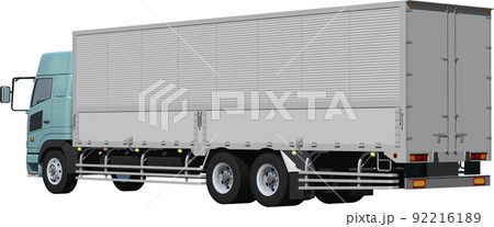 大型トラックの写真素材