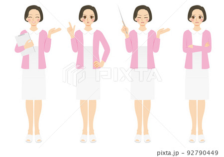 看護師 笑顔のイラスト素材