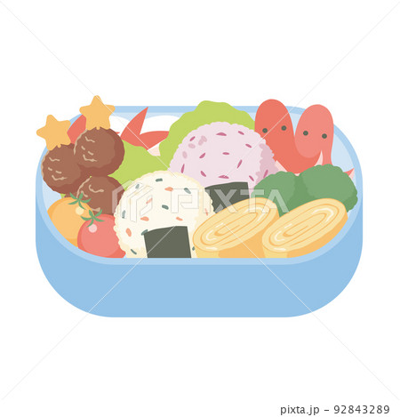 弁当箱のイラスト素材