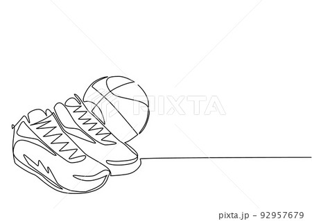バスケットボールシューズのイラスト素材