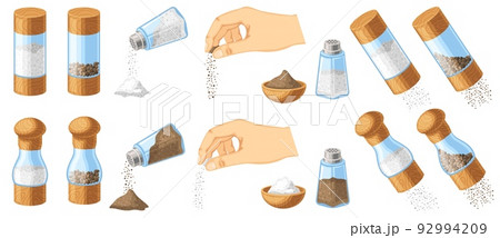 Premium Vector  Vintage and cute illustration of a salt and