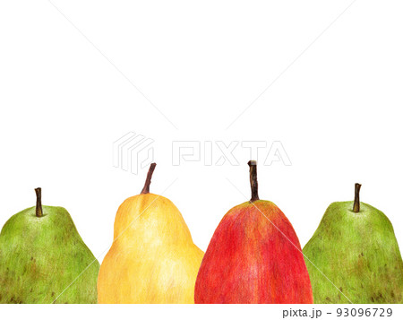 オーロラ 色鉛筆画のイラスト素材