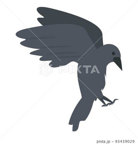 カラス シルエットのイラスト素材