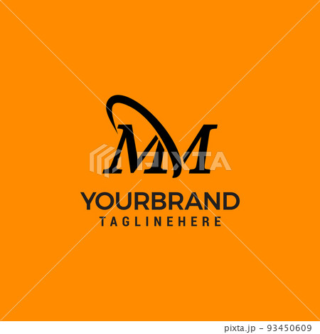 Letter Monogram M MM in Simple Luxury Logo - Stock Illustration [104773756]  - PIXTA