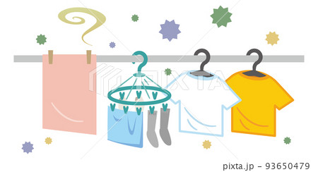 物干し竿のイラスト素材 物干し竿のイラスト素材