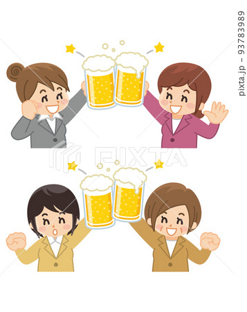 忘年会のイラスト素材集 ピクスタ