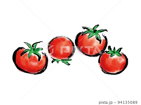 ミニトマトのイラスト素材