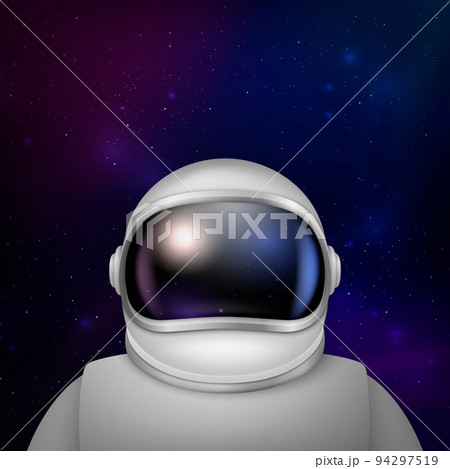 Astronaut in Spacesuit Flying in Space and Calling for Houston Stock Vector  - Illustration of costume, gravity: 72242074