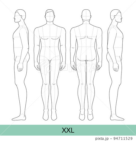 Set of Men and Women XXS XS S M L XL XXL XXXL - Stock Illustration  [94453155] - PIXTA