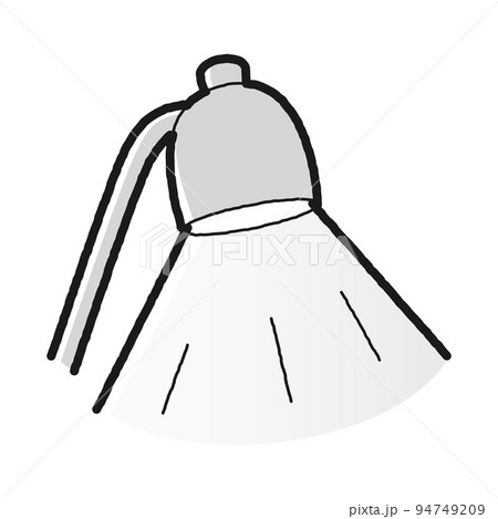 金魚 イラスト 白黒のイラスト素材