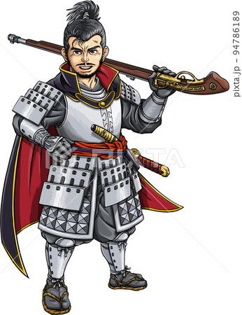 武士（侍）全9枚　【亀岡家家臣団】　オリジナルイラスト　戦国武将　似顔絵 武士（侍）全9枚 【月山家家臣団】 オリジナルイラスト 戦国武将