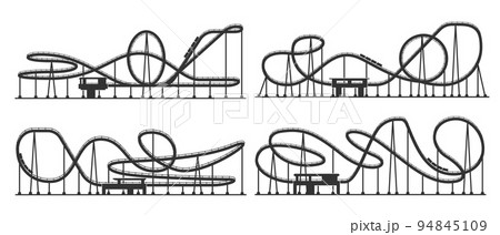 ジェットコースターのイラスト素材集 ピクスタ