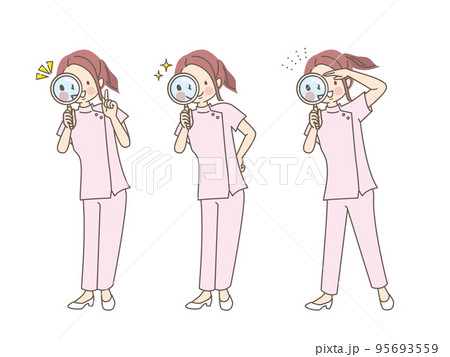 健康観察のイラスト素材