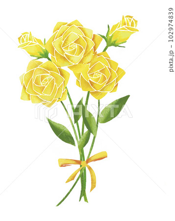 花 黄色 バラ 薔薇の写真素材 - PIXTA