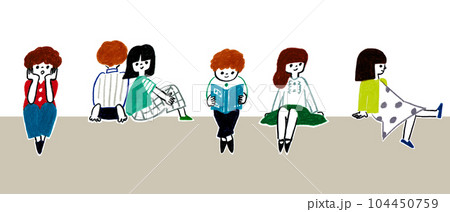 子供 読書 男女 友達のイラスト素材 - PIXTA