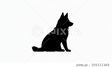 犬 シルエット 動物 柴犬のイラスト素材 - PIXTA