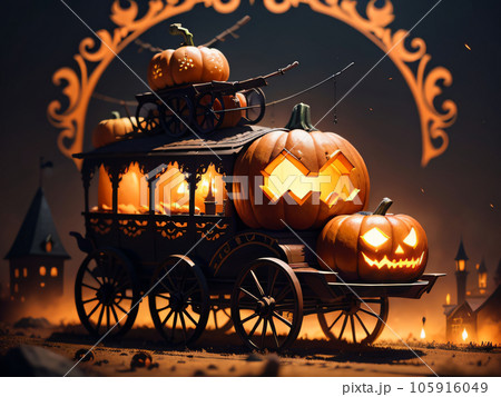 かぼちゃ馬車 装飾の写真素材 - PIXTA