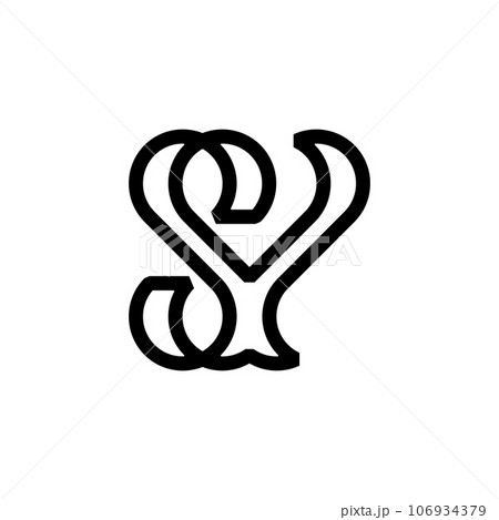 Letter Monogram M MM in Simple Luxury Logo - Stock Illustration [104773756]  - PIXTA