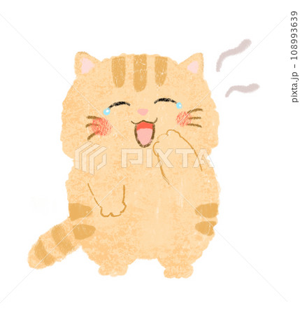 クレヨン猫のイラスト素材 - PIXTA