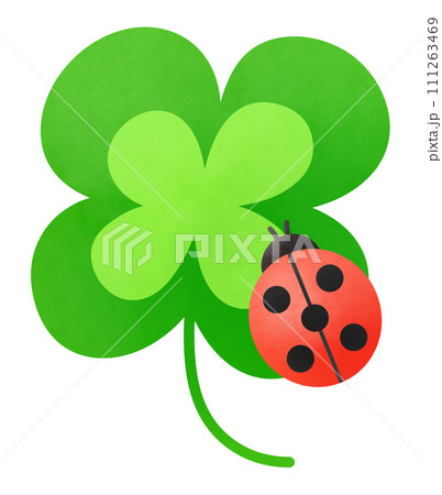 クローバー てんとう虫 昆虫 四つ葉のイラスト素材 - PIXTA