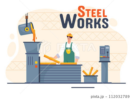 steel mill clipart