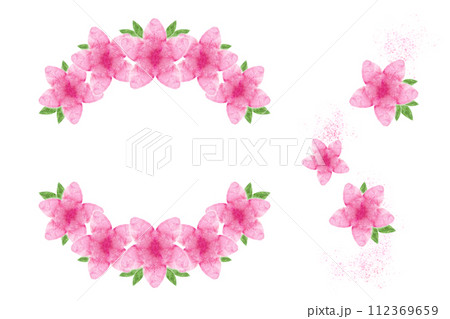 花 フレーム ツツジ つつじ 植物のイラスト素材 - PIXTA