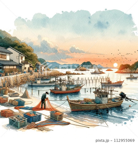 デンマーク 絵画 風景画 コペンハーゲン 北欧 水彩画 石井清
