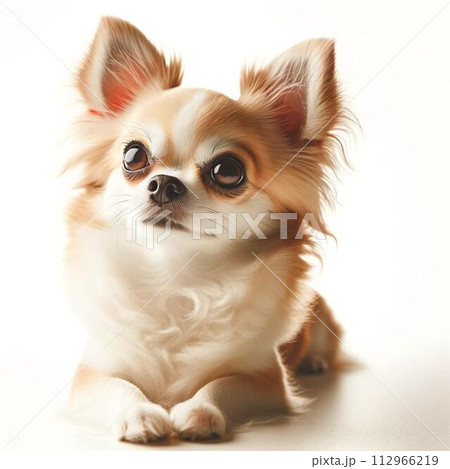 犬 小型犬 チワワ 伏せの写真素材 - PIXTA