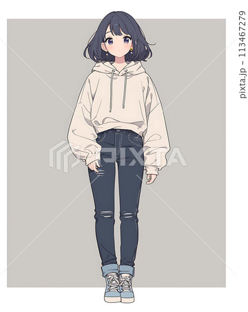 ボーイッシュな服 ストア イラスト