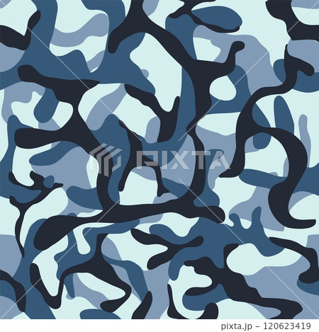 迷彩 青色のイラスト素材 - PIXTA