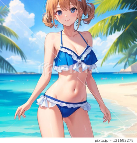 ビキニスタイルの女性イラスト Yahoo!オークション - 得体社 レーサーガール 二次元 サイバー