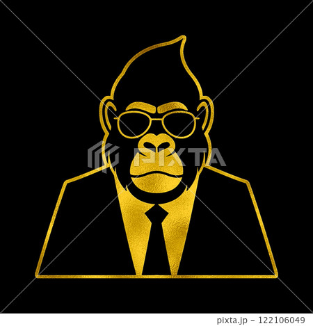 ビジネスマン サラリーマン 会社員 ゴリラのイラスト素材 - PIXTA