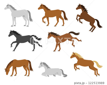 年賀状 馬 年賀状素材 競馬のイラスト素材 - PIXTA