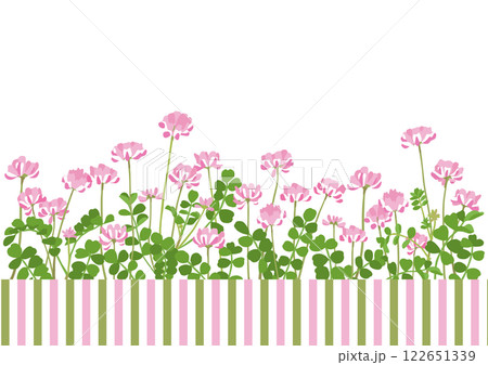レンゲ畑のイラスト素材 - PIXTA