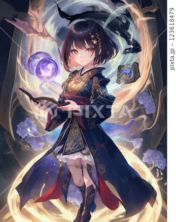 陰陽術を操る少女