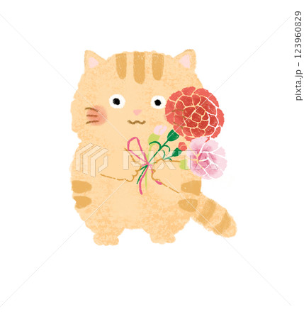 クレヨン猫のイラスト素材 - PIXTA