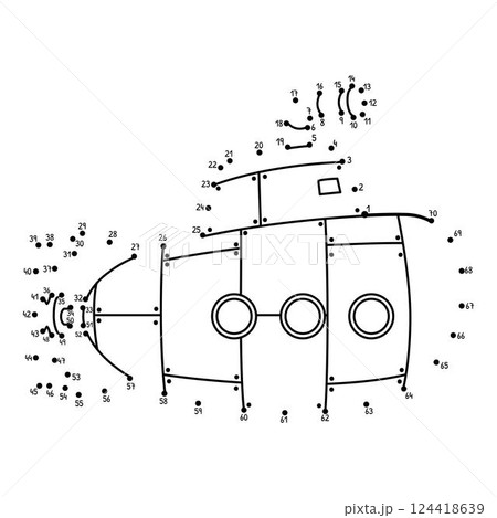潜水艦 乗り物 子供の絵 手描きのイラスト素材 - PIXTA