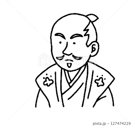 武士 顔 戦国 侍のイラスト素材 - PIXTA