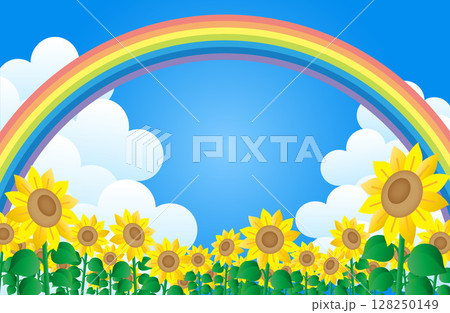 虹 ひまわりの写真素材 - PIXTA