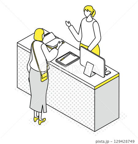 【お客】イラスト9/29受付② 受付・受付嬢のイラスト素材(17,021点以上の高品質なイラスト素材