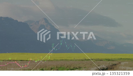 連なる山々の写真素材 - PIXTA