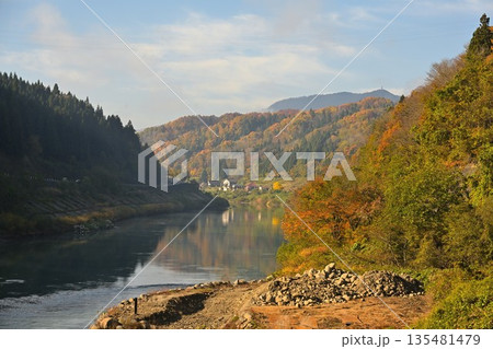 千曲川 風景の写真素材 - PIXTA