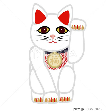 福猫のイラスト素材 - PIXTA
