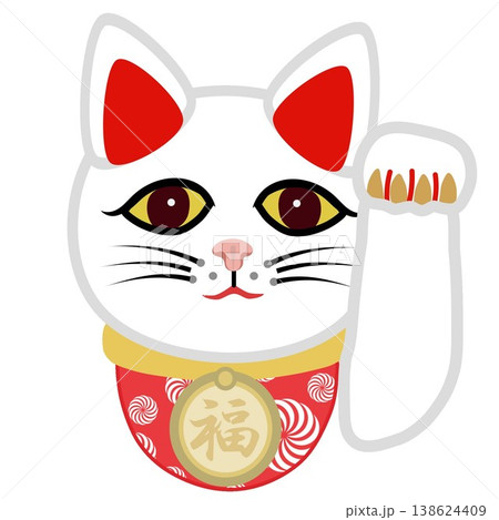 福猫のイラスト素材 - PIXTA