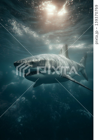 ホホジロザメの写真素材 - PIXTA